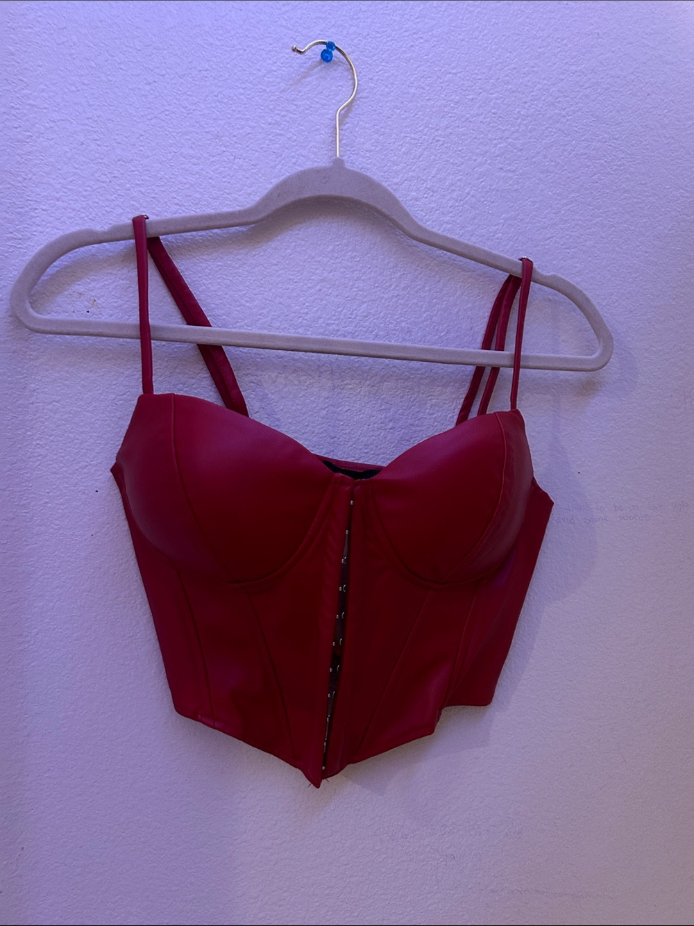 Red Corset Crop Top